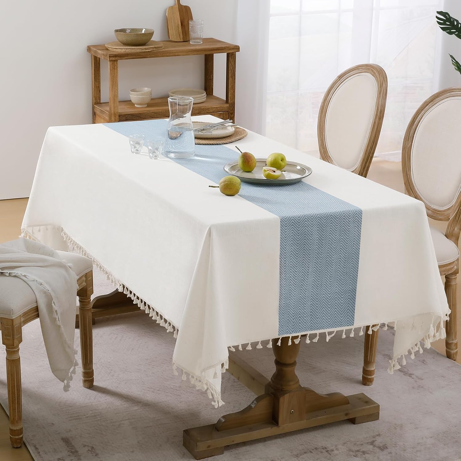 Detalle de Softalker Outdoor Tablecloth 55 x 120-inch
