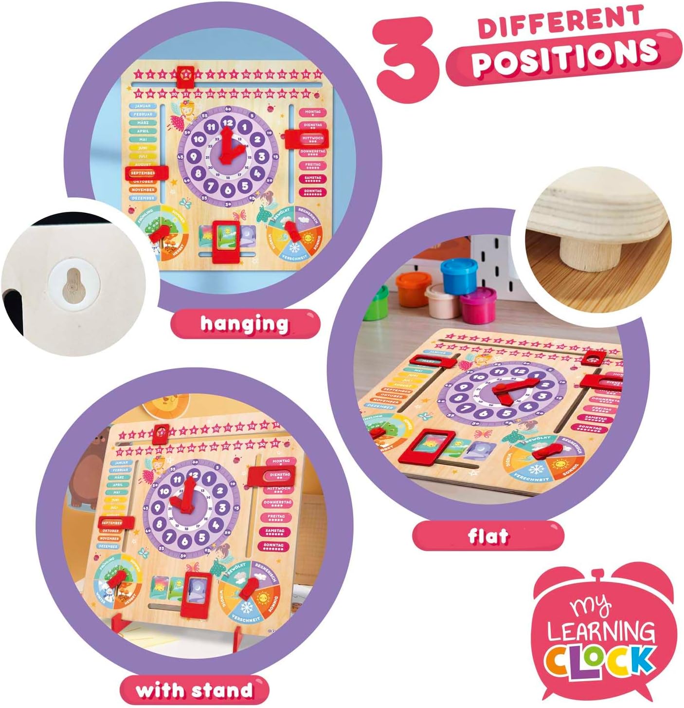 Thumbnail 2 de CRAZE English Learning Clock for Kids
