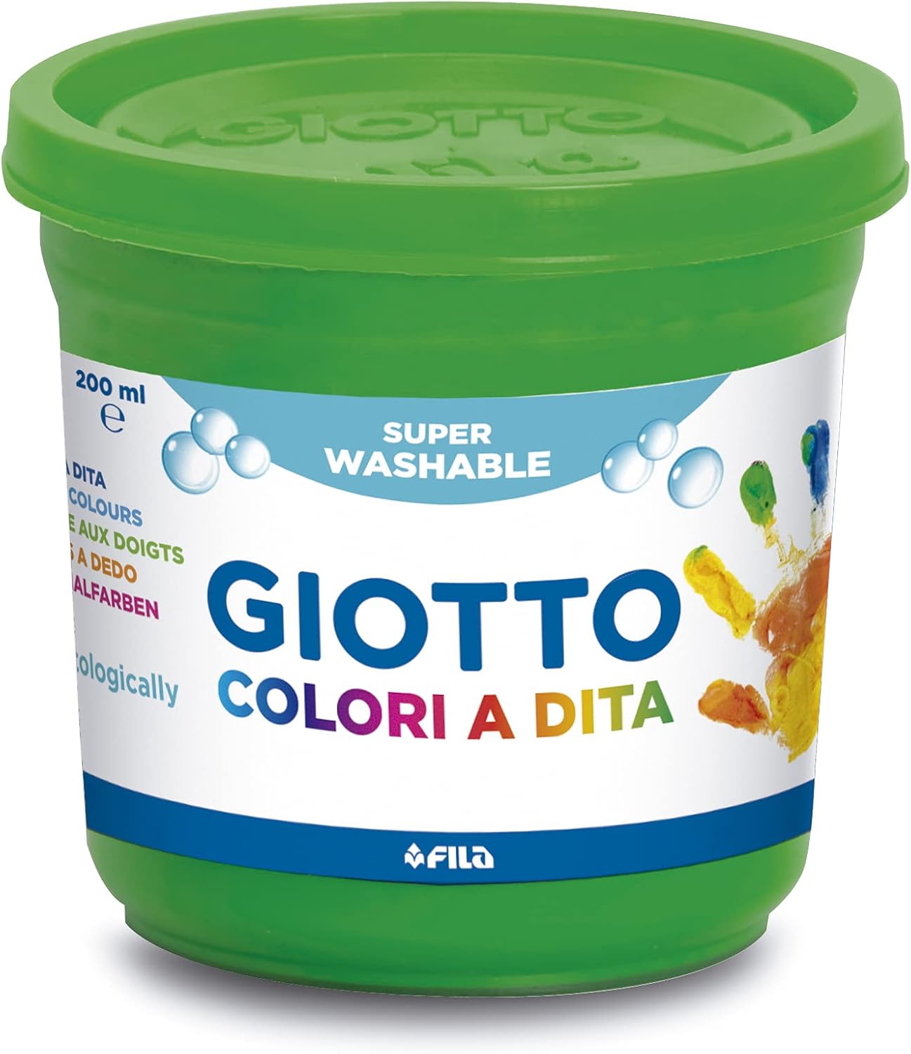 Thumbnail 1 de GIOTTO Dita Super Washable Finger Paint (6 x 200ml) – Primary Colours