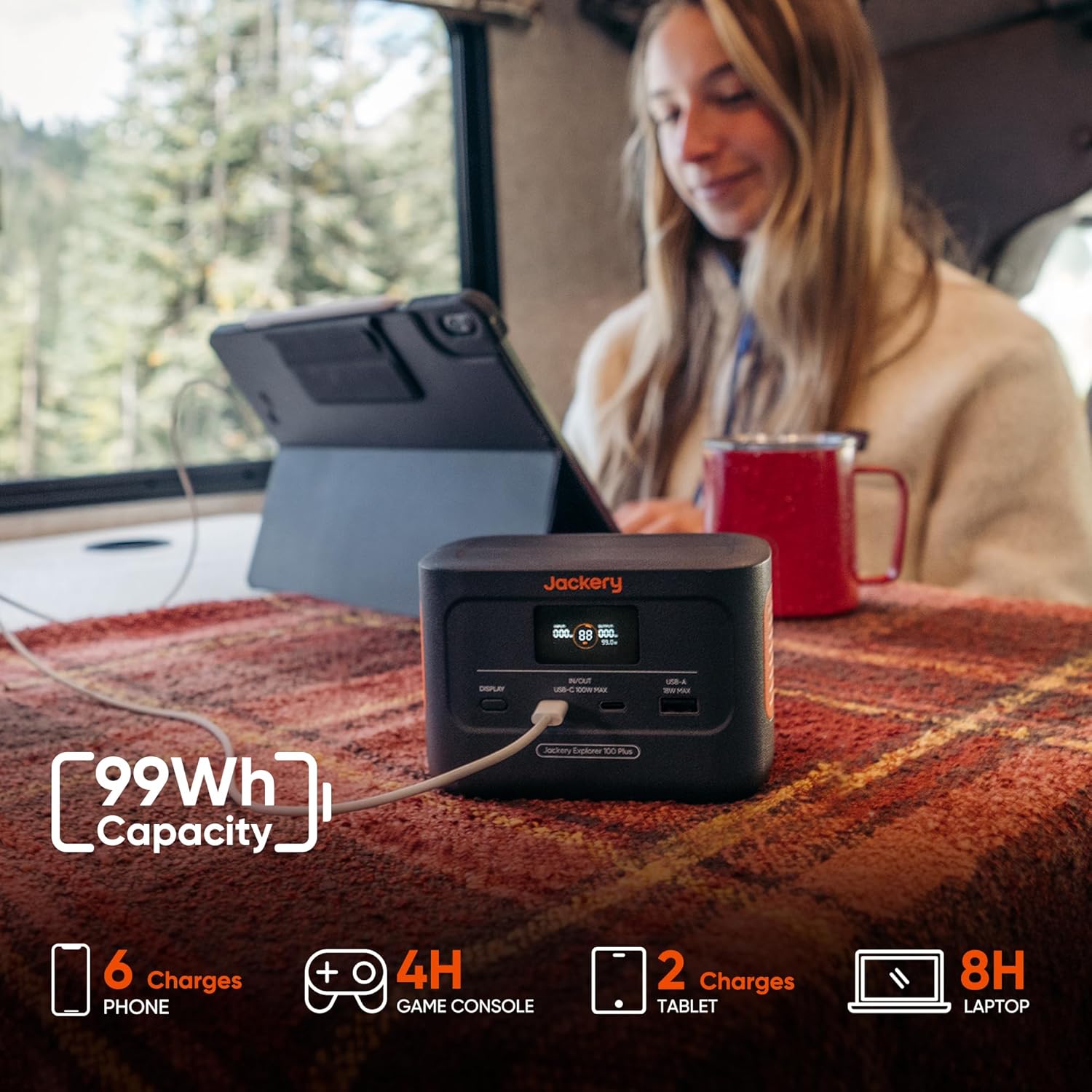 Thumbnail 2 de Jackery Explorer 100 Plus Portable Power Station (99Wh)