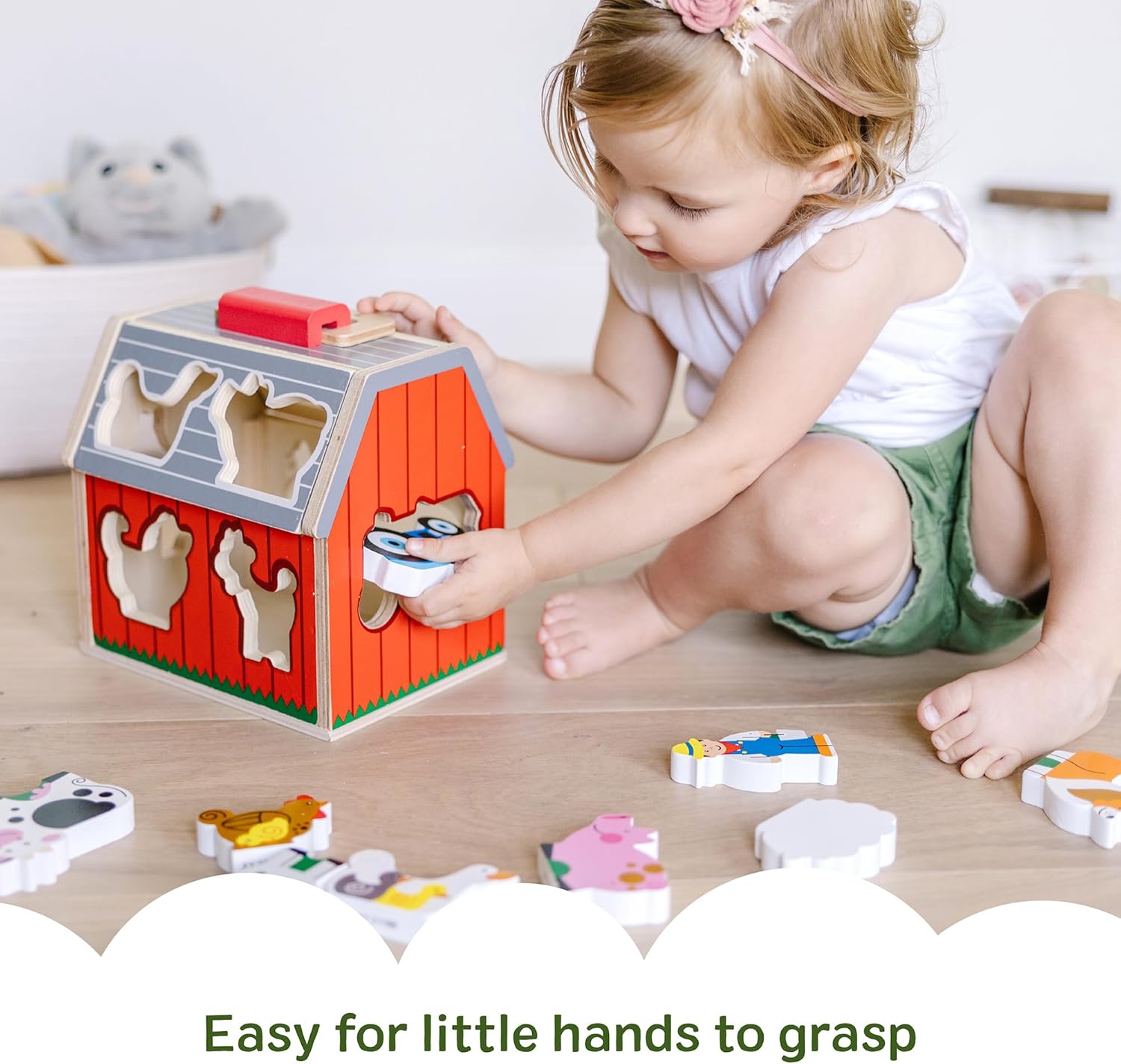 Thumbnail 5 de Melissa & Doug Take-Along Wooden Toy Barn 11-Pc