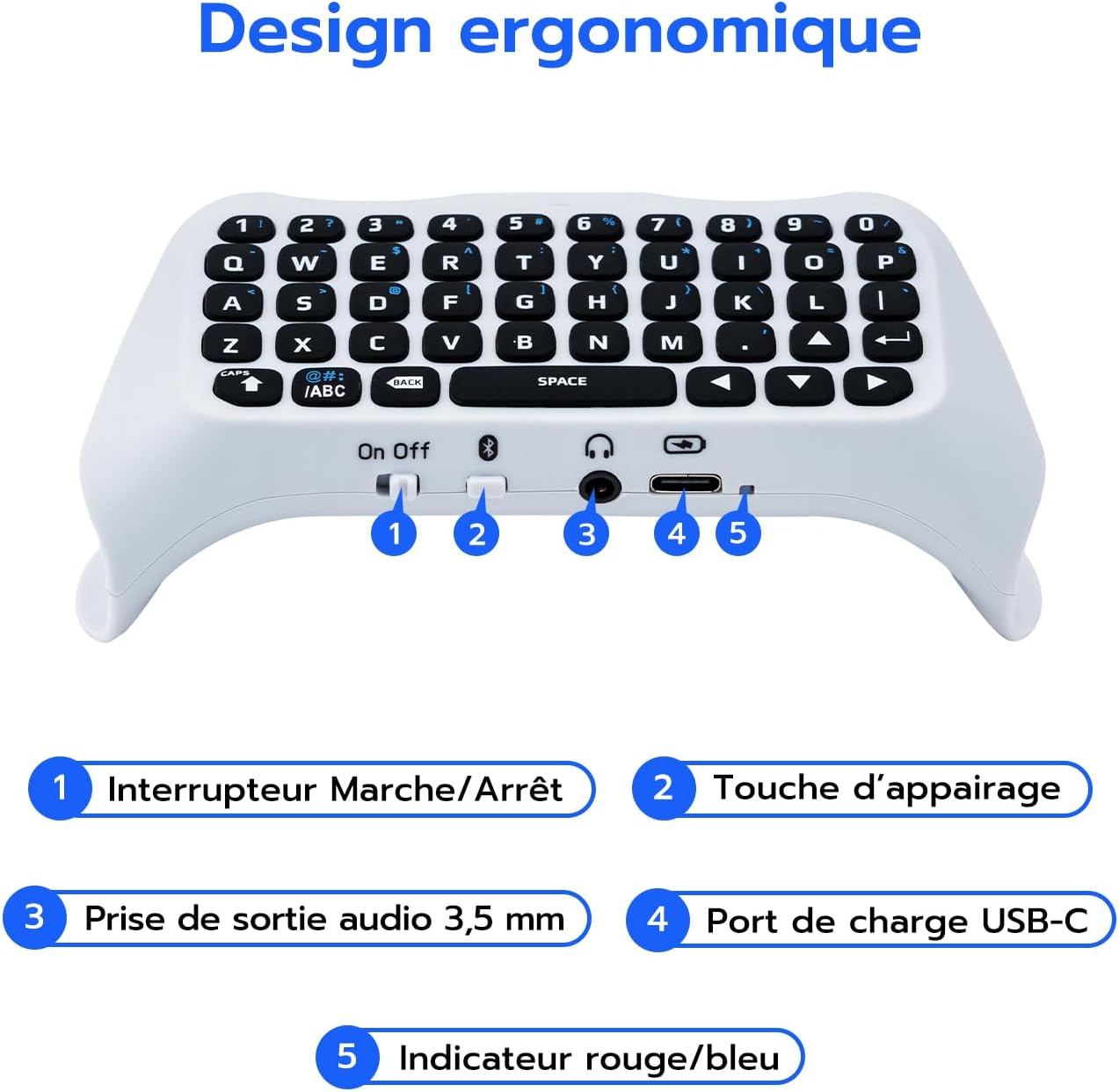 Thumbnail 4 de Mcbazel Clavier sans fil PS5