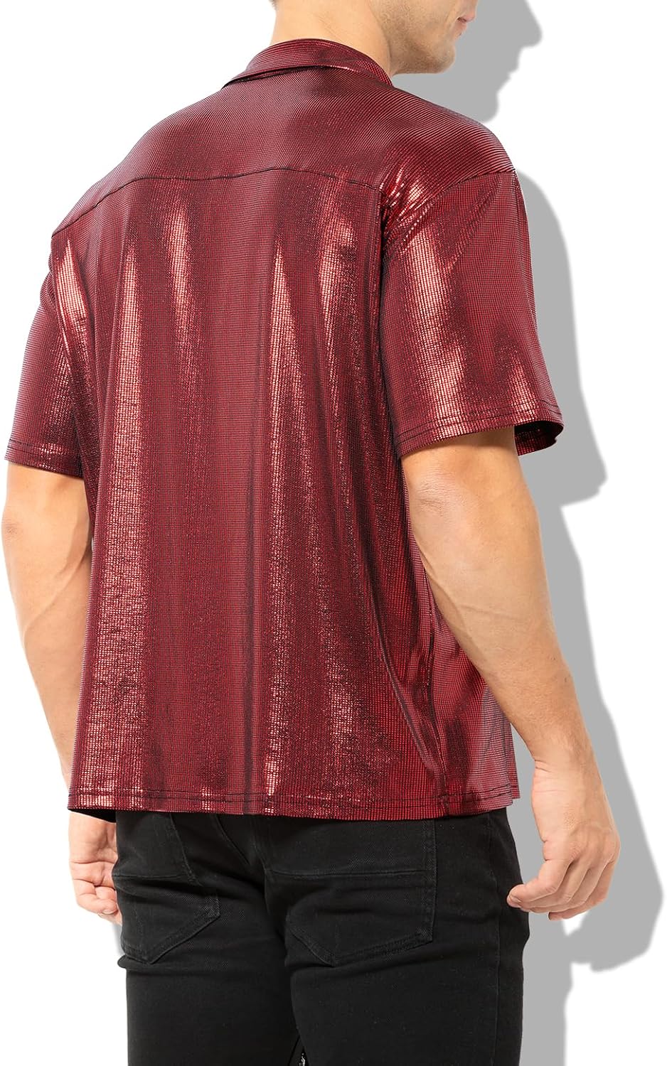Detalle 2 de Casey Kevin Metallic Short Sleeve Disco Shirt