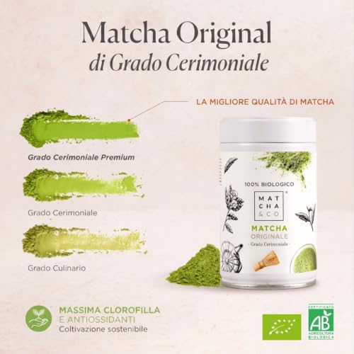 Detalle de Matcha tea originale 100% biologico cerimoniale 80 g – Matcha & CO