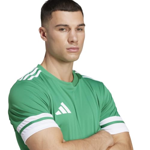 Detalle de adidas Squadra25 Jersey Short Sleeve para Hombre | Team Green/White, talla L