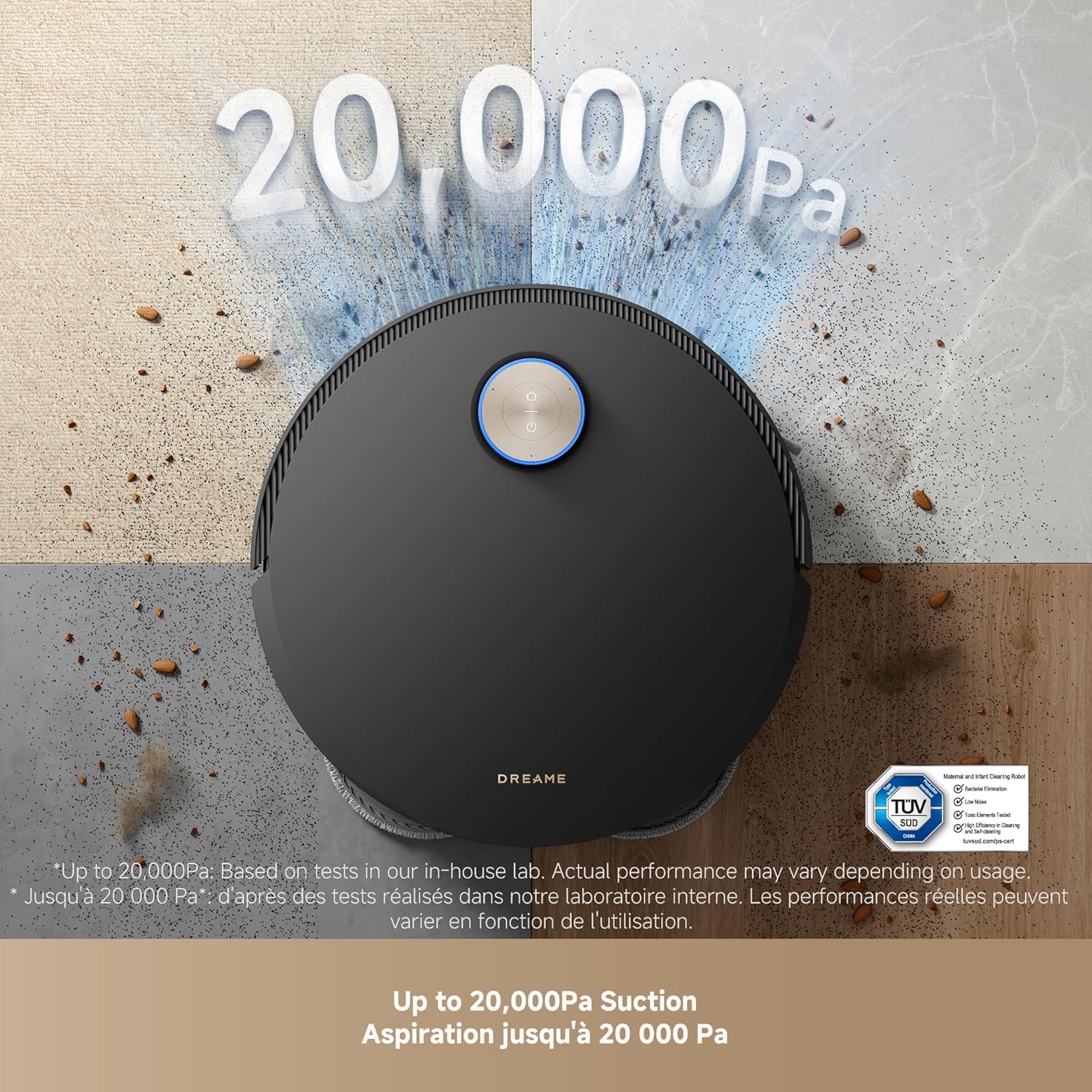 Thumbnail 6 de DREAME X50 Ultra Complete Robot Vacuum and Mop with Auto-Empty and Self-Cleaning Mop — Deep Clean in Black