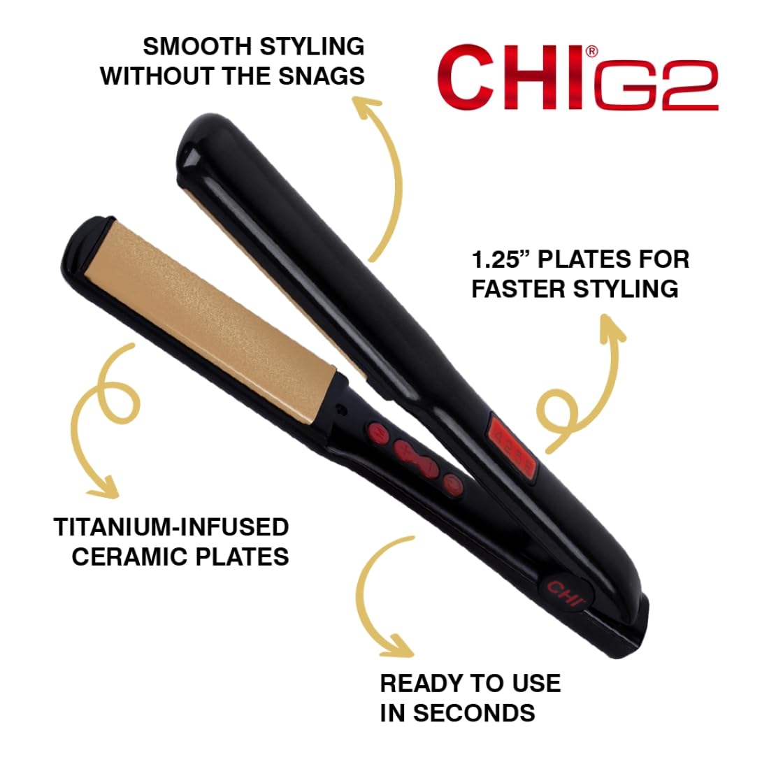 Detalle 2 de CHI G2 Flat Iron 1.25" hair straightener