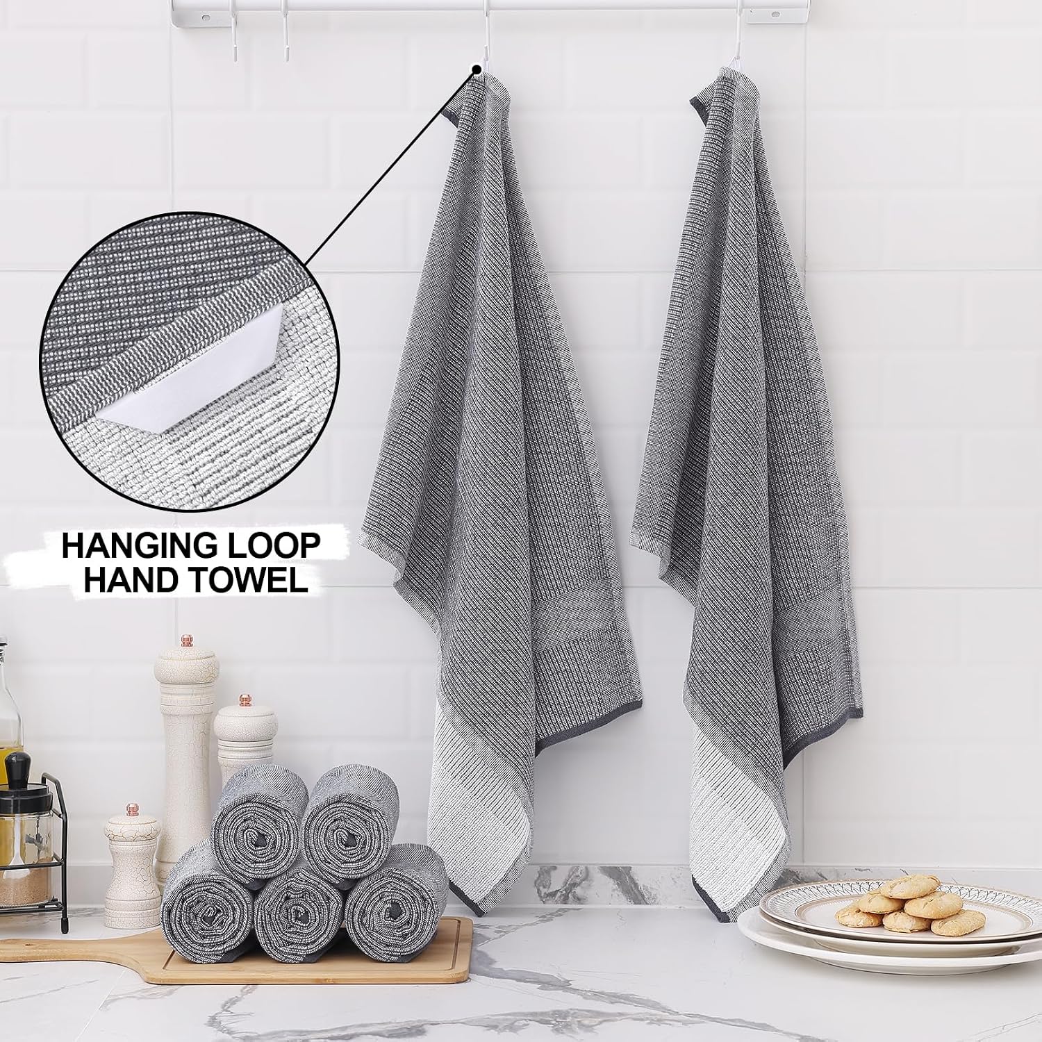Detalle de Homaxy Premium Kitchen Towels 18x28 in