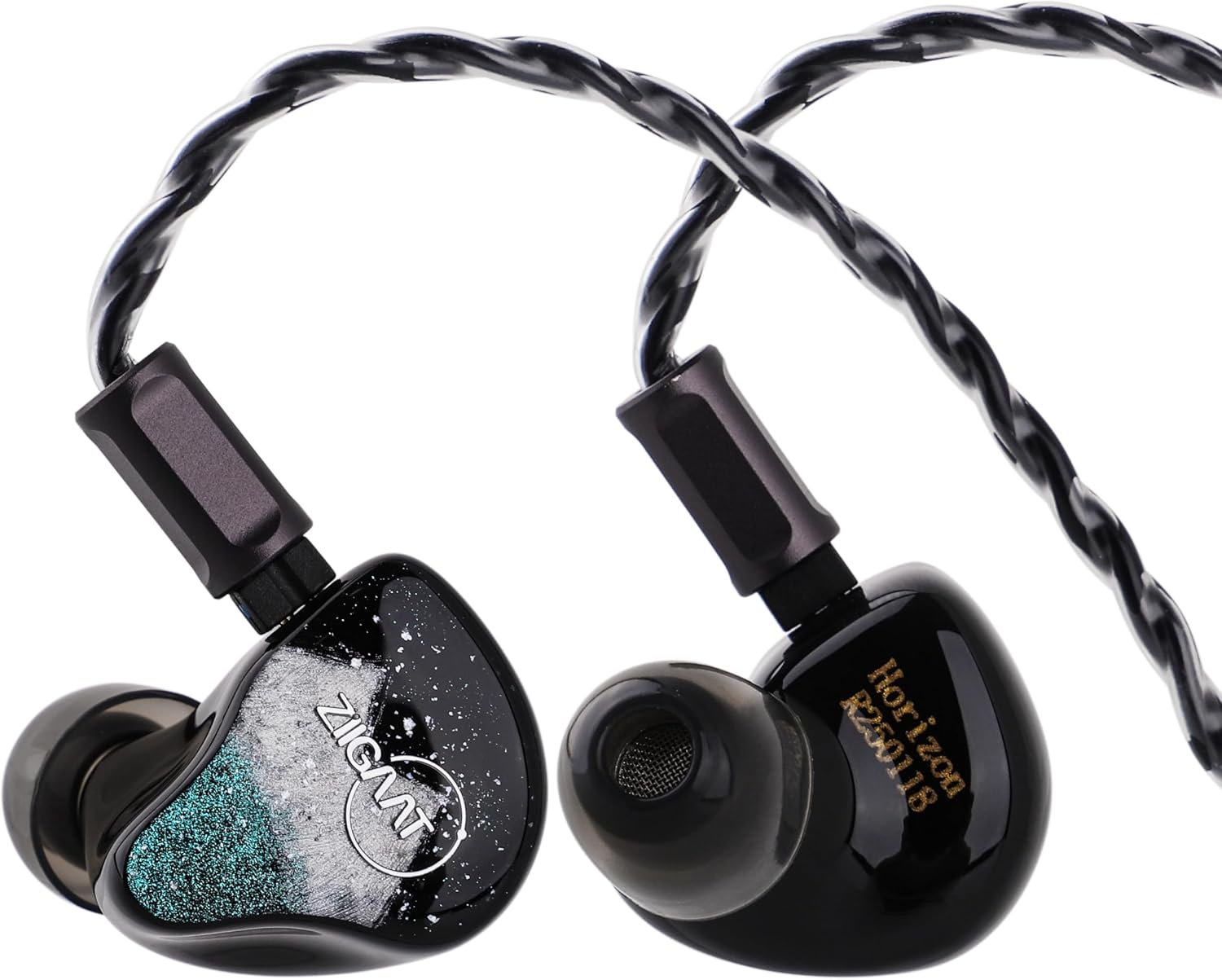 Detalle de Linsoul ZiiGaat Horizon In-Ear Monitor (IEM) wired earbuds with 1DD+2BA+2 planar drivers