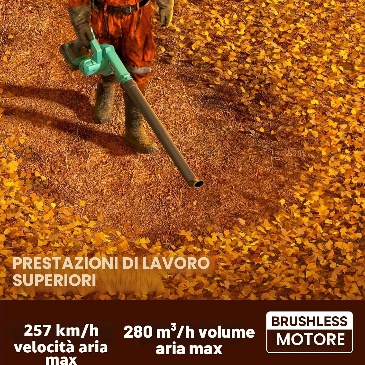 Detalle 2 de PULITUO Soffiatore a batteria 257 km/h