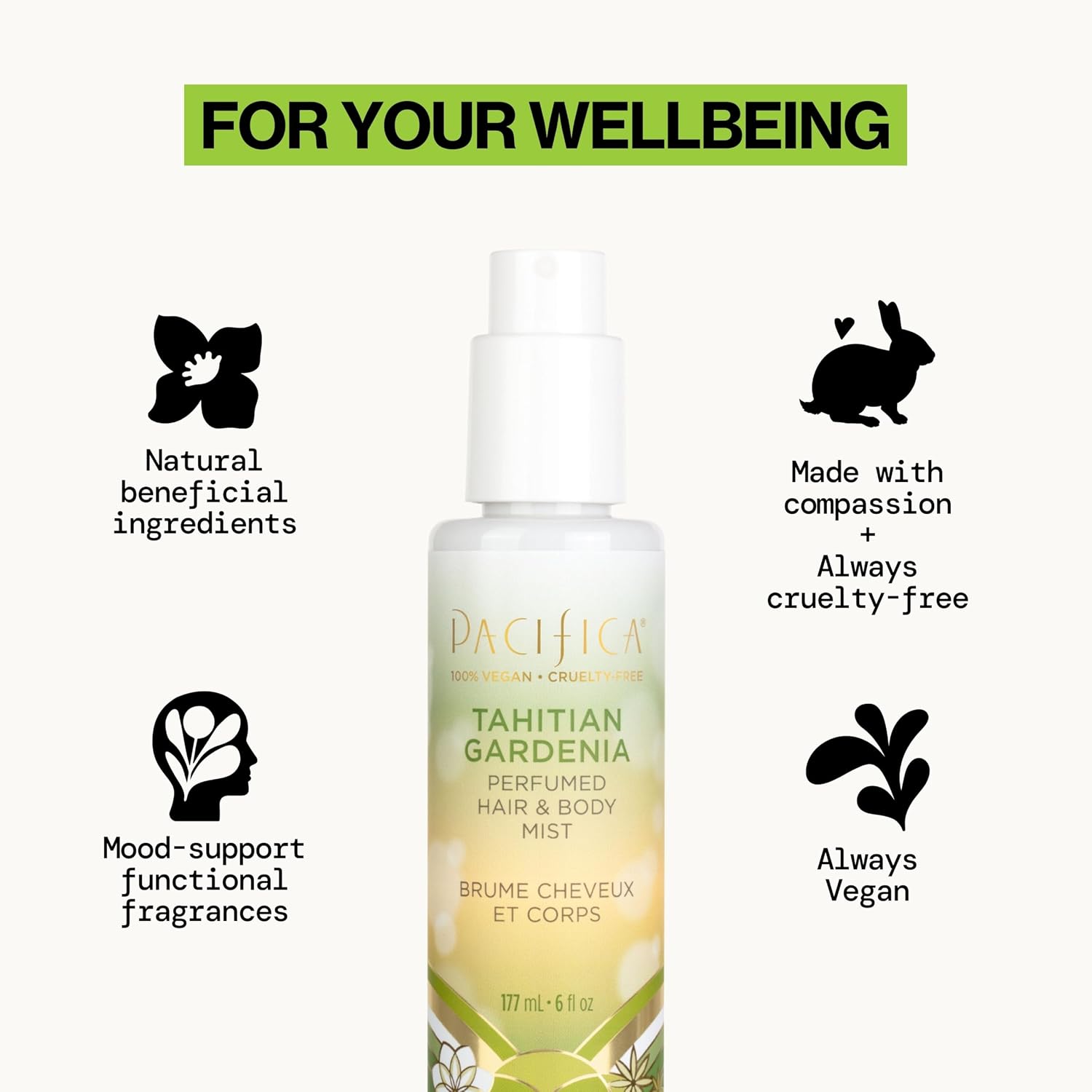 Detalle 2 de Pacifica Tahitian Gardenia Mist 6 Fl Oz