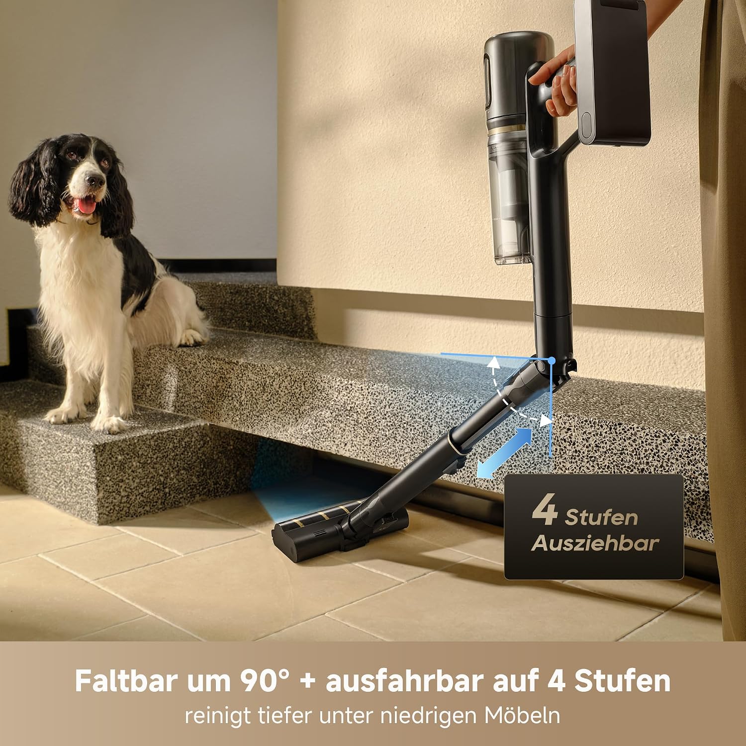 Detalle 2 de Dreame V20 Pro-A Kabelloser Staubsauger – leistungsstarke Edge-Reinigung, 90 Min Laufzeit und 99,99% Filtration