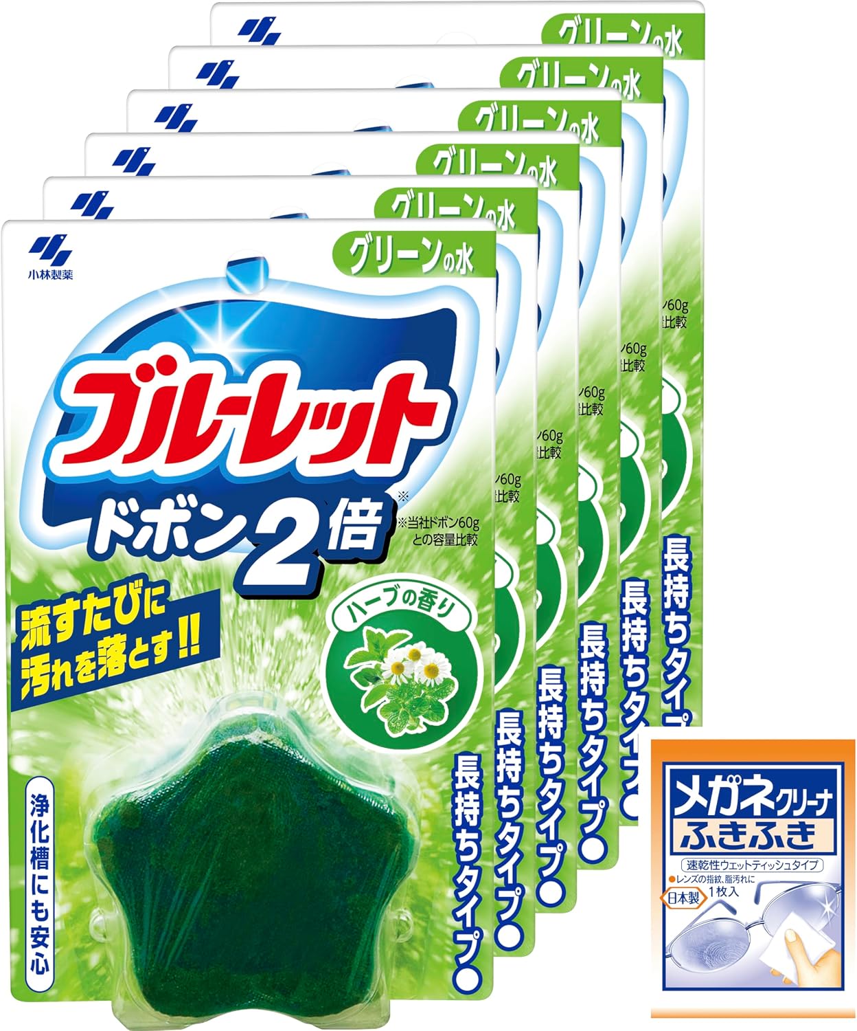 Thumbnail 4 de ブルーレット ドボン2倍 無色せっけんの香り トイレ用タブレット 120g×6個