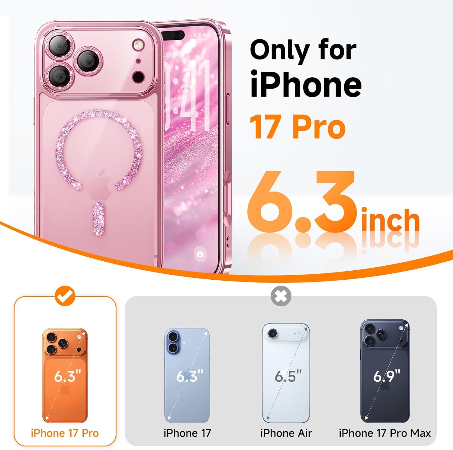 Thumbnail 6 de Magnetic iPhone 17 Pro Case with 10FT Drop Protection