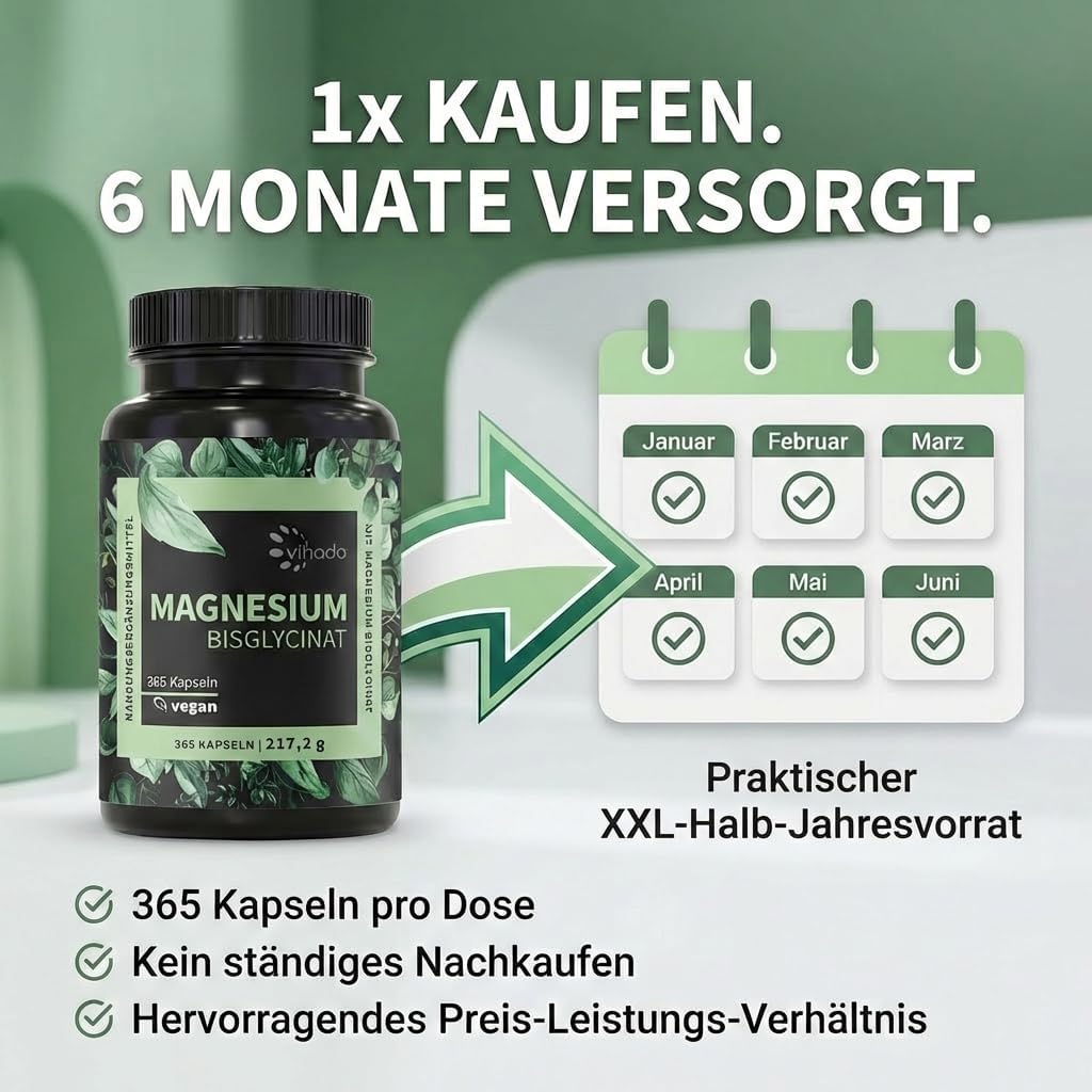Thumbnail 4 de Vihado Magnesium Bisglycinat 365 XXL