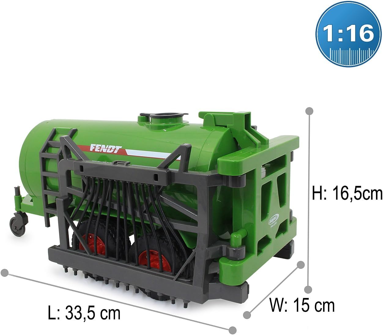 Detalle 1 de JAMARA 405235 Fendt – zabawkowy wóz beczkowy 450 ml z natryskiem
