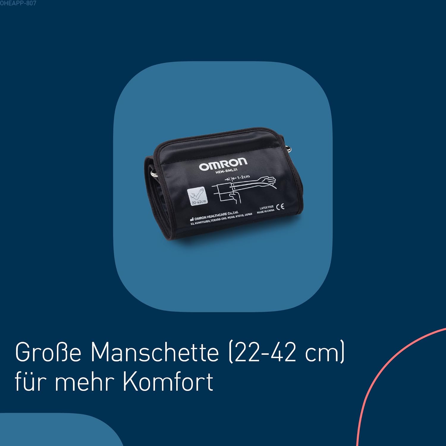 Thumbnail 1 de OMRON X2+ Connect Oberarm-Blutdruckmessgerät 22–42 cm 🩺