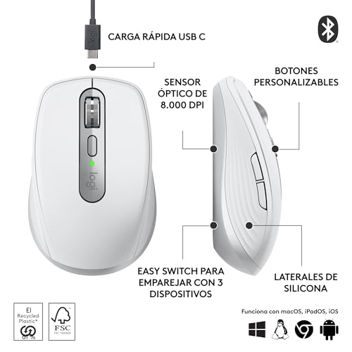 Thumbnail 6 de Logitech MX Anywhere 3S mouse wireless compatto 8000 DPI