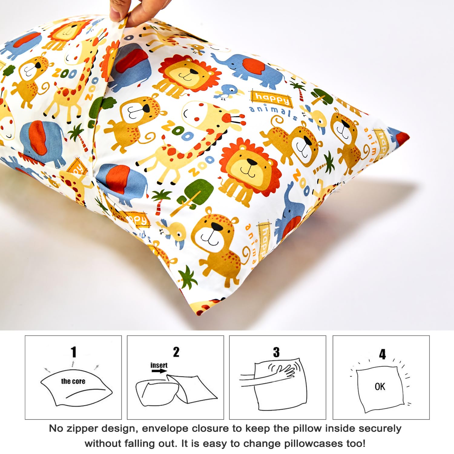 Detalle 2 de IBraFashion Toddler Pillowcases, 14 x 19 Inch