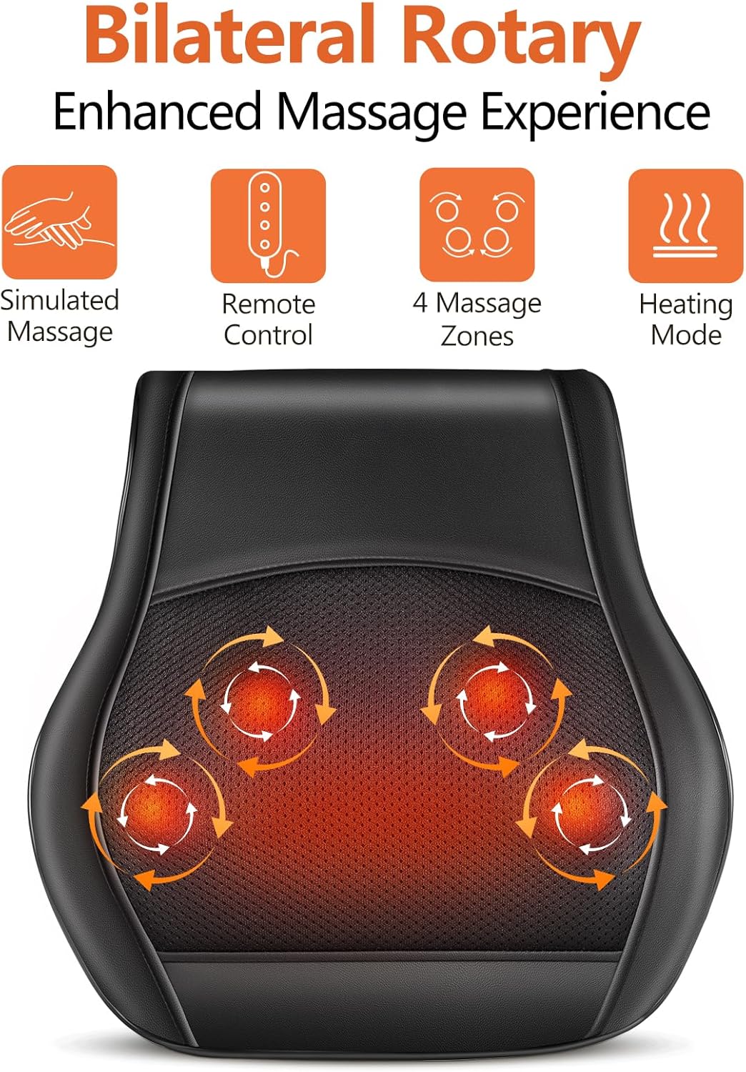 Detalle de Brelley Massagegerät – Nackenmassagegerät mit Wärme und Shiatsu-3D-Tiefengewebsmassage
