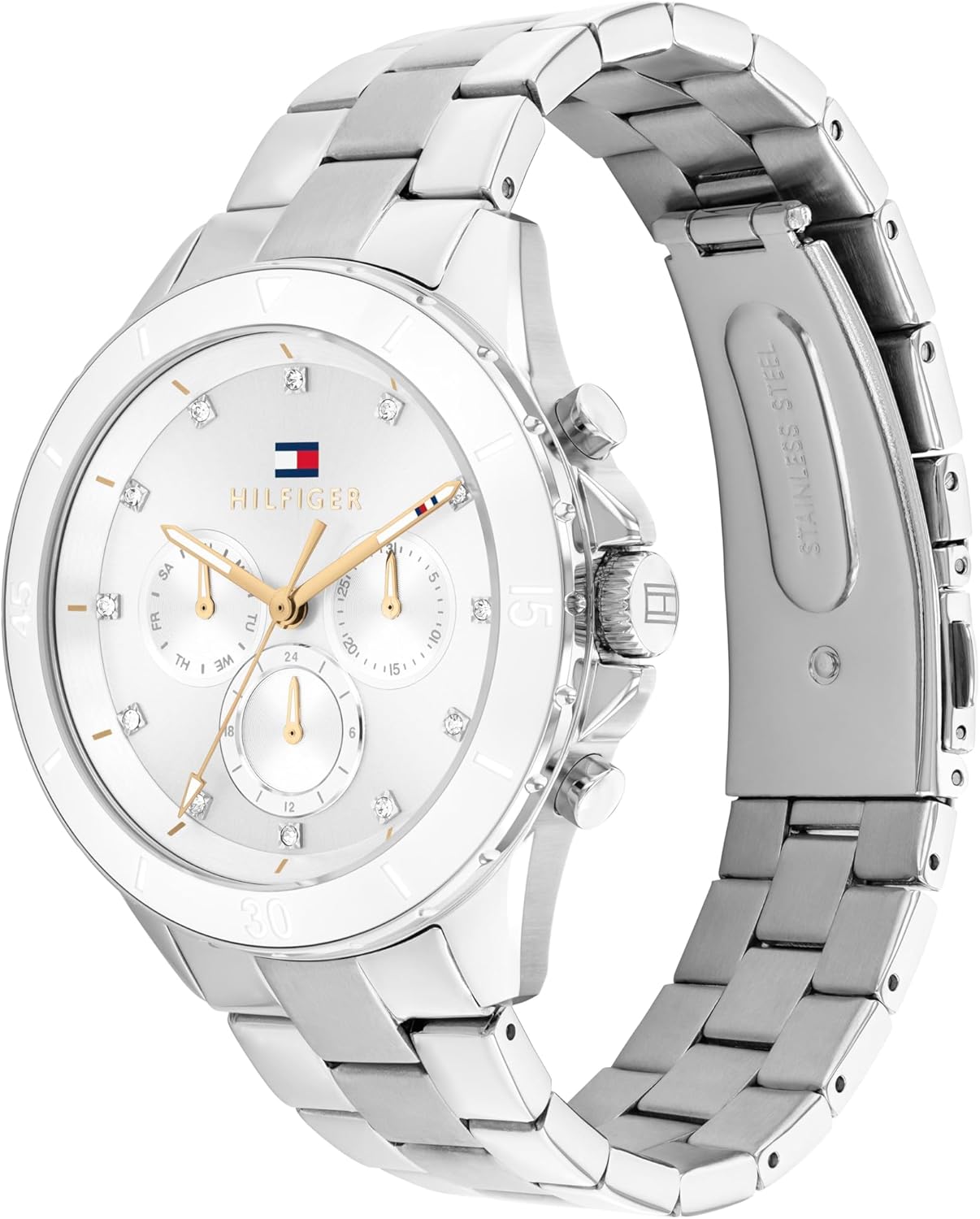 Thumbnail 1 de Tommy Hilfiger Multi Zifferblatt Quarz Uhr für Damen mit Edelstahlarmband