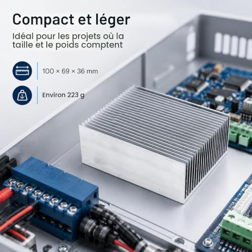 Thumbnail 8 de Telituny dissipateur thermique 100x69x36 mm – 23 ailettes en aluminium