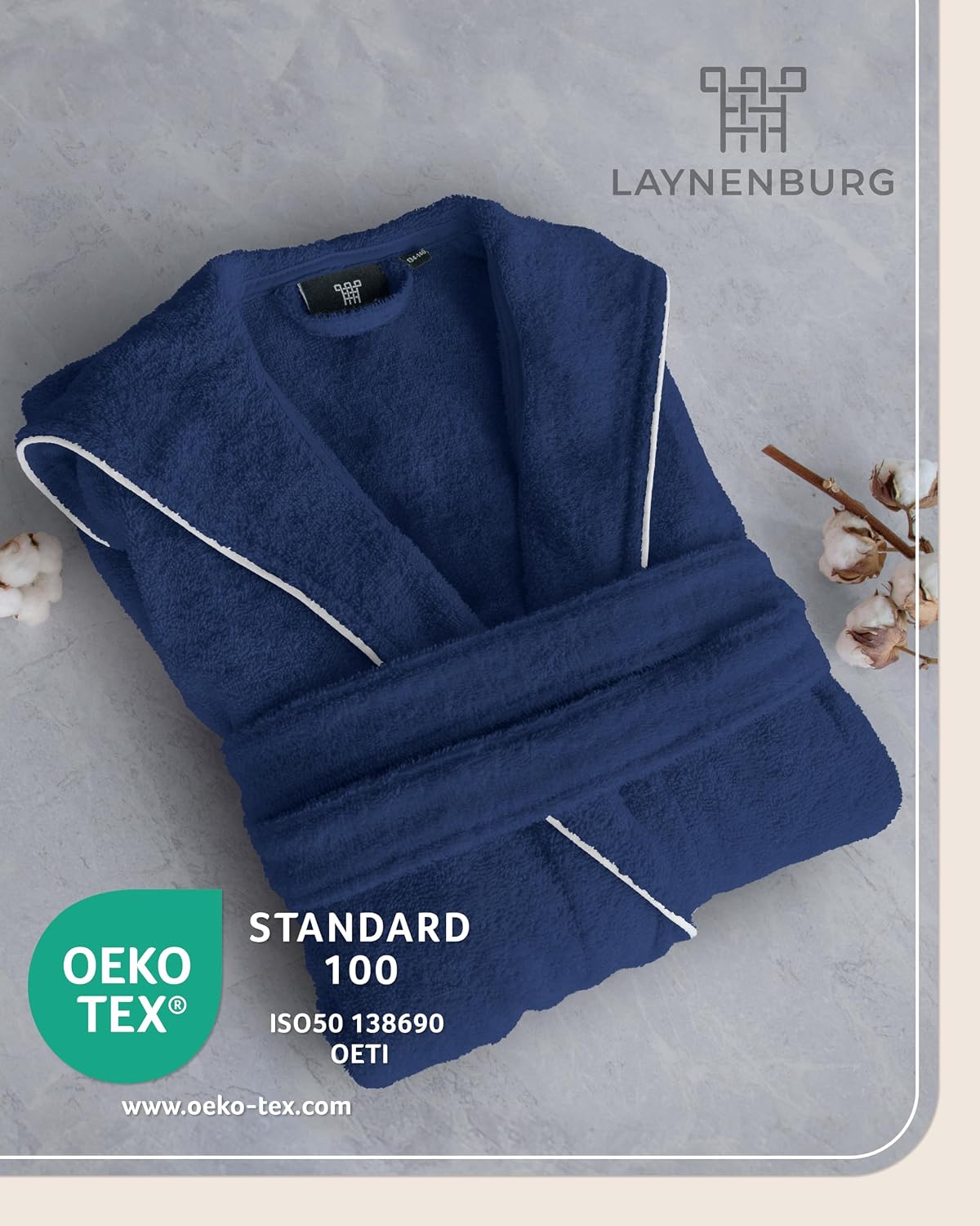 Thumbnail 1 de LAYNENBURG Premium Bademantel Kinder 110–176