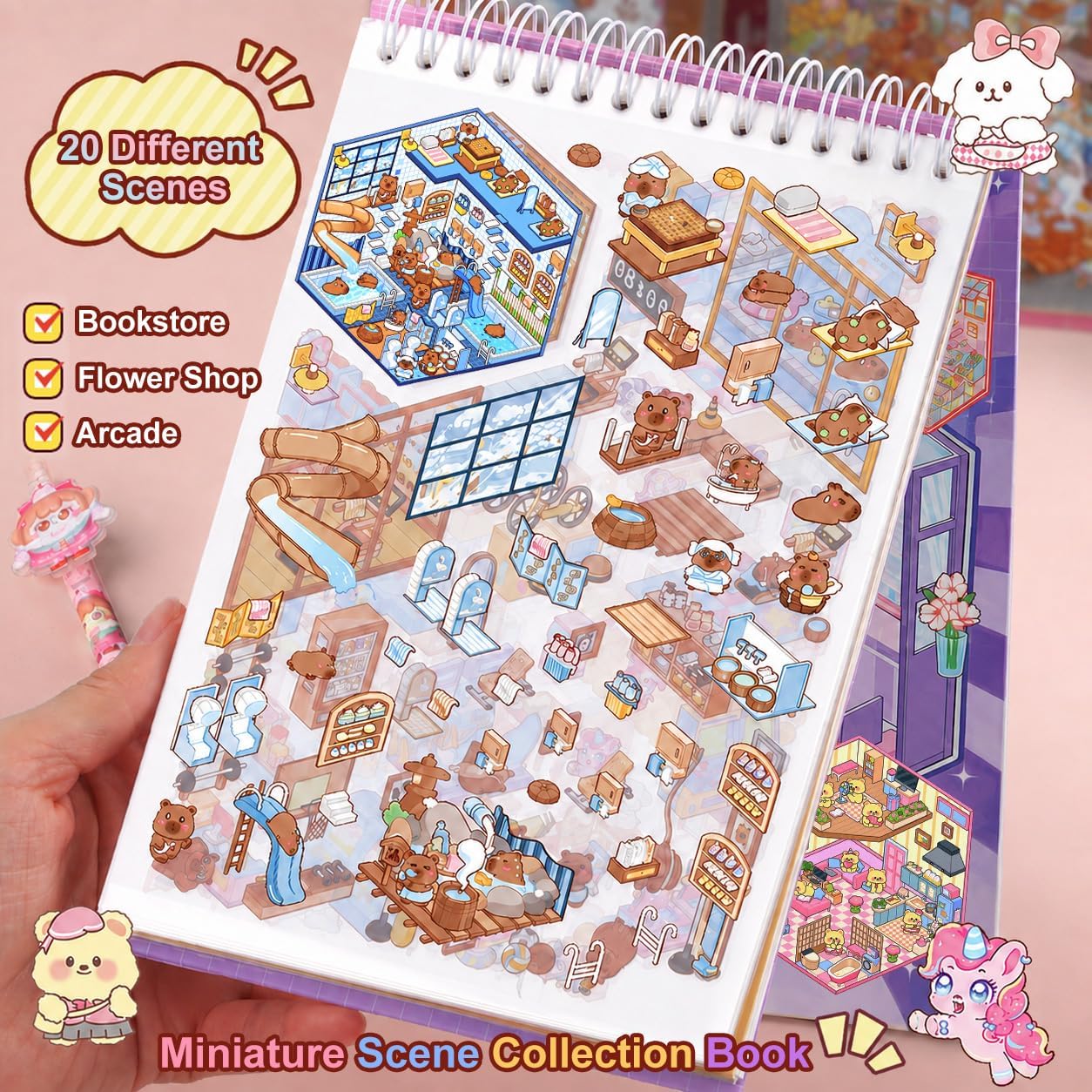 Thumbnail 3 de Scene Sticker Book 20 3D Sticker Sets for Kids 🎨