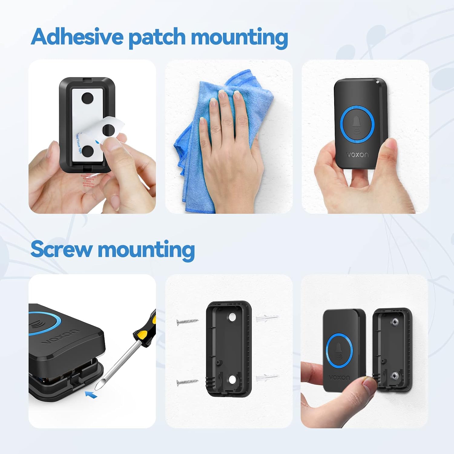 Thumbnail 6 de VOXON Wireless Doorbell 1300 ft range ๐