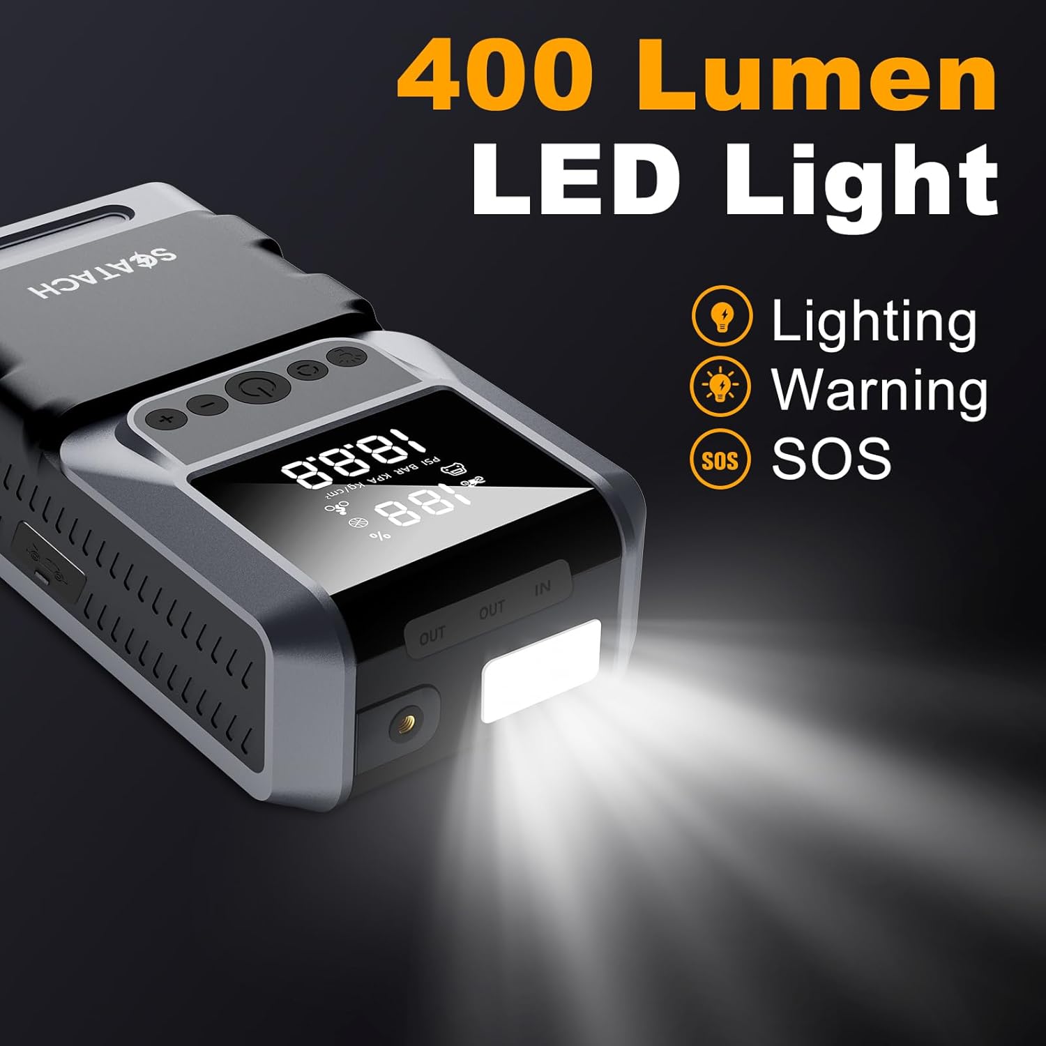 Thumbnail 5 de Jump Starter with Air Compressor 6000A