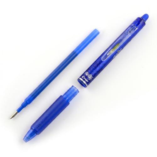 Detalle de Pilot - 4 FriXion Ball Clicker: Stylo roller effaçable 0,7 mm, rétractable et ergonomique – noir/bleu/rouge/vert