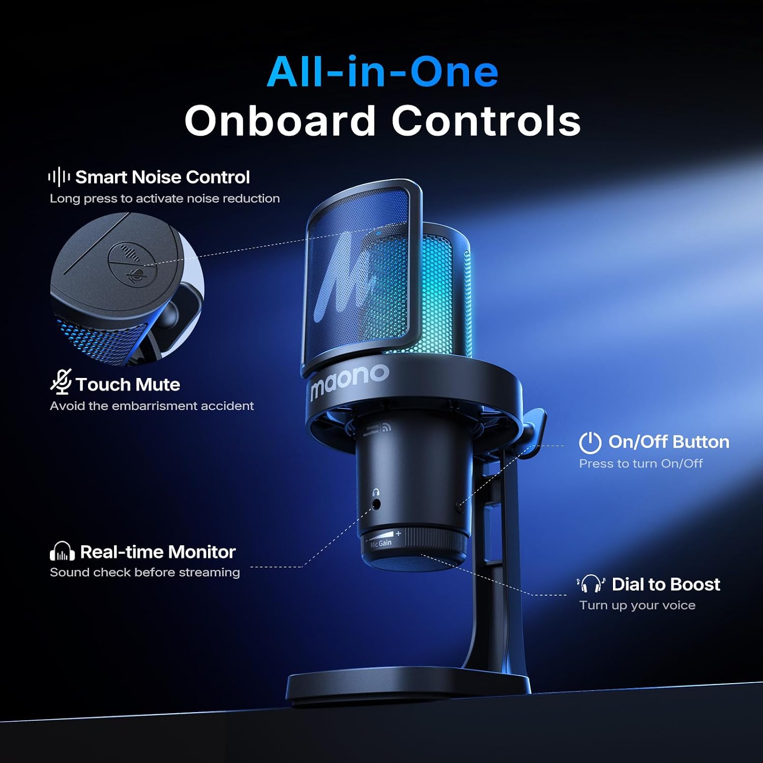 Thumbnail 6 de MAONO Wireless Gaming Microphone DGM20W