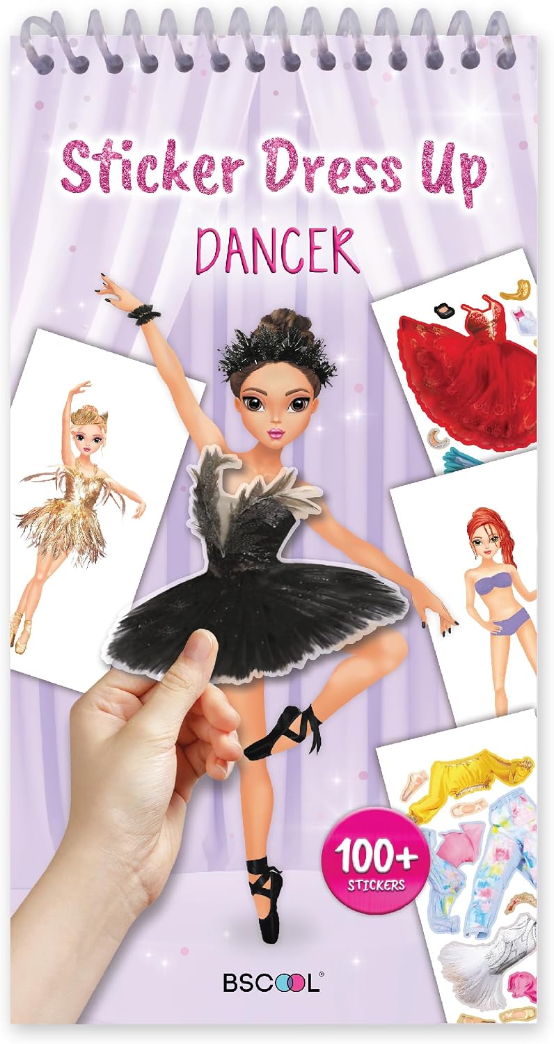 Detalle de BSCOOL Dancers Dress-Up Sticker Activity Book, 100+ Stickers for Ages 5+