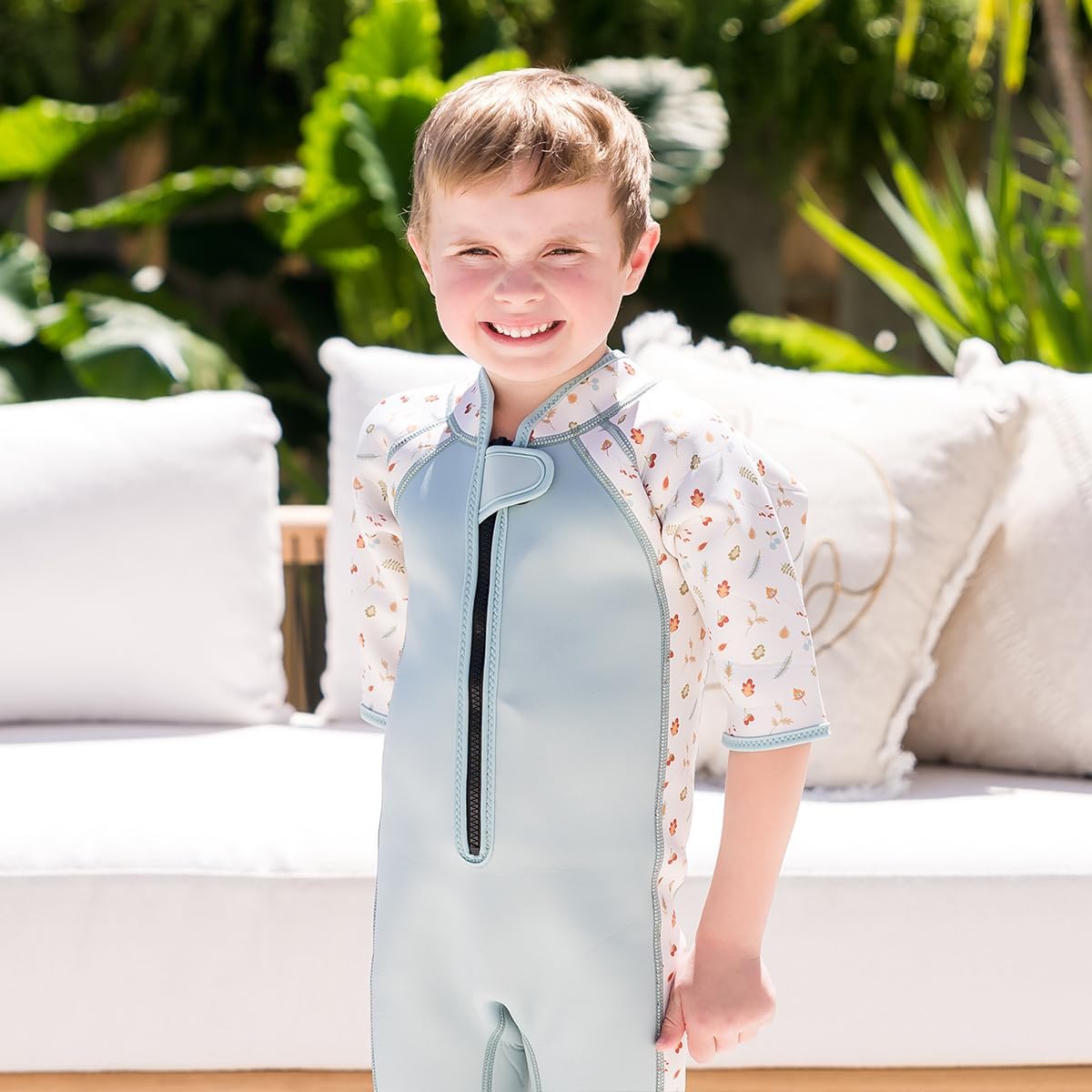 Detalle de Splash About Muta corta da bambino: neoprene con UPF50+ e zip frontale