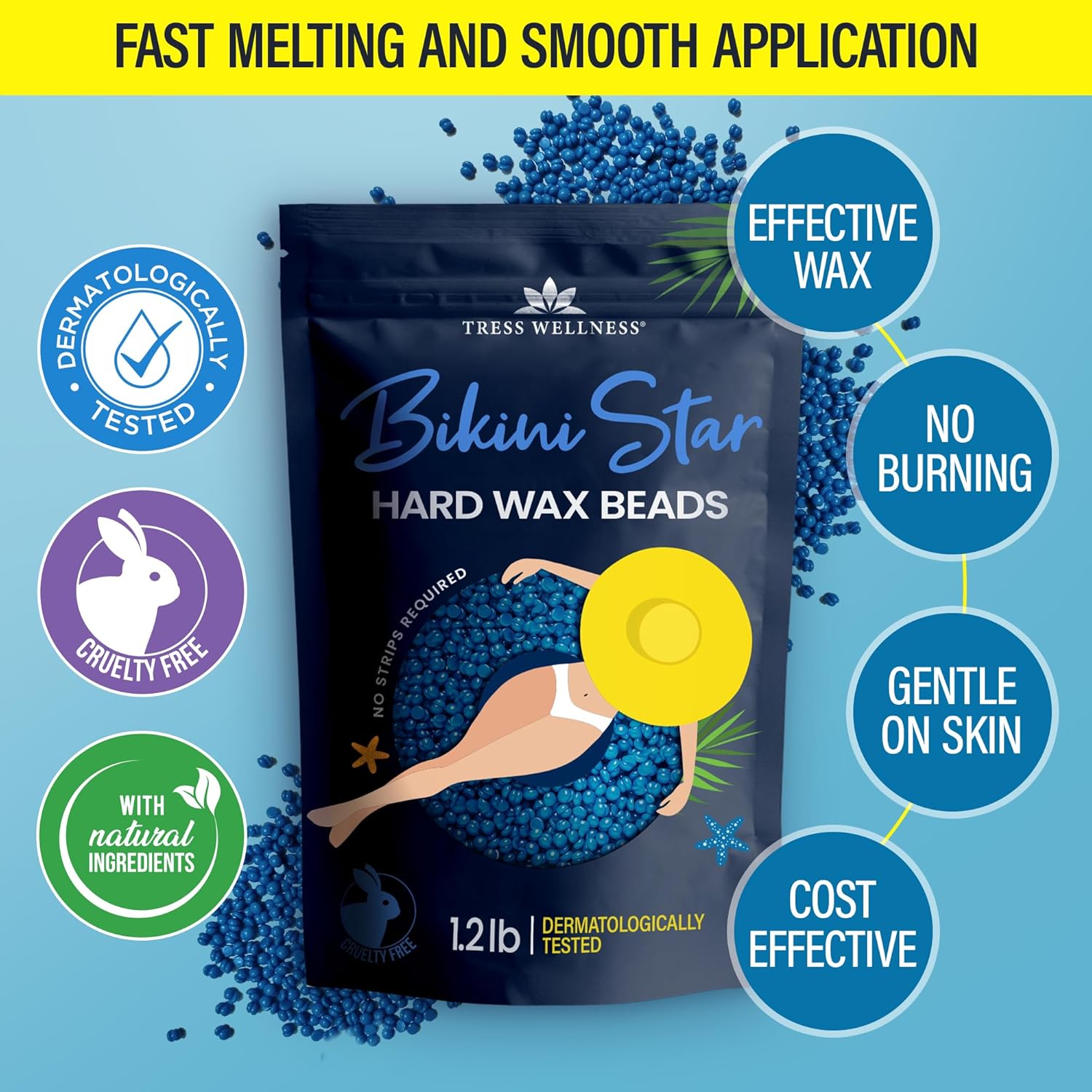 Thumbnail 4 de Tress Wellness Bikini Star 1.2lb wax beads