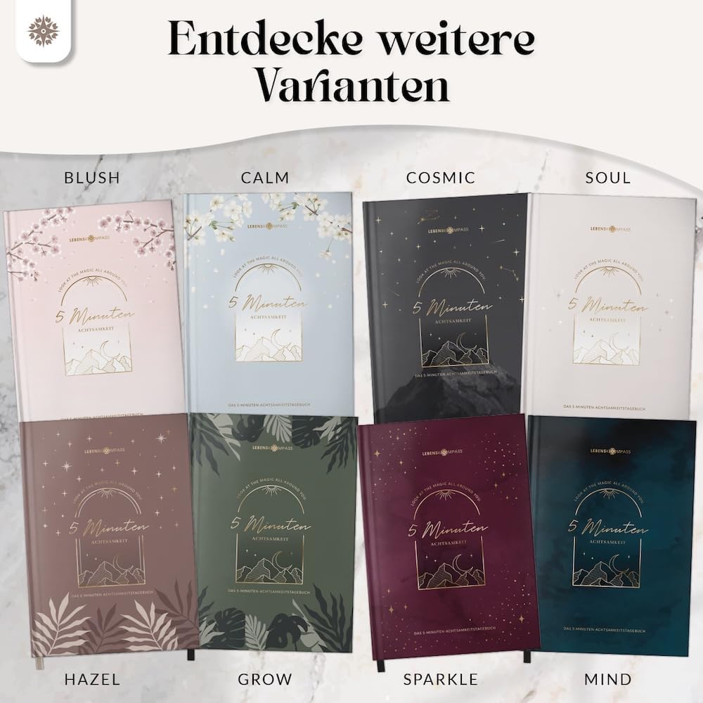 Detalle 2 de LEBENSKOMPASS® MIND Achtsamkeitstagebuch 20 Wochen 📔