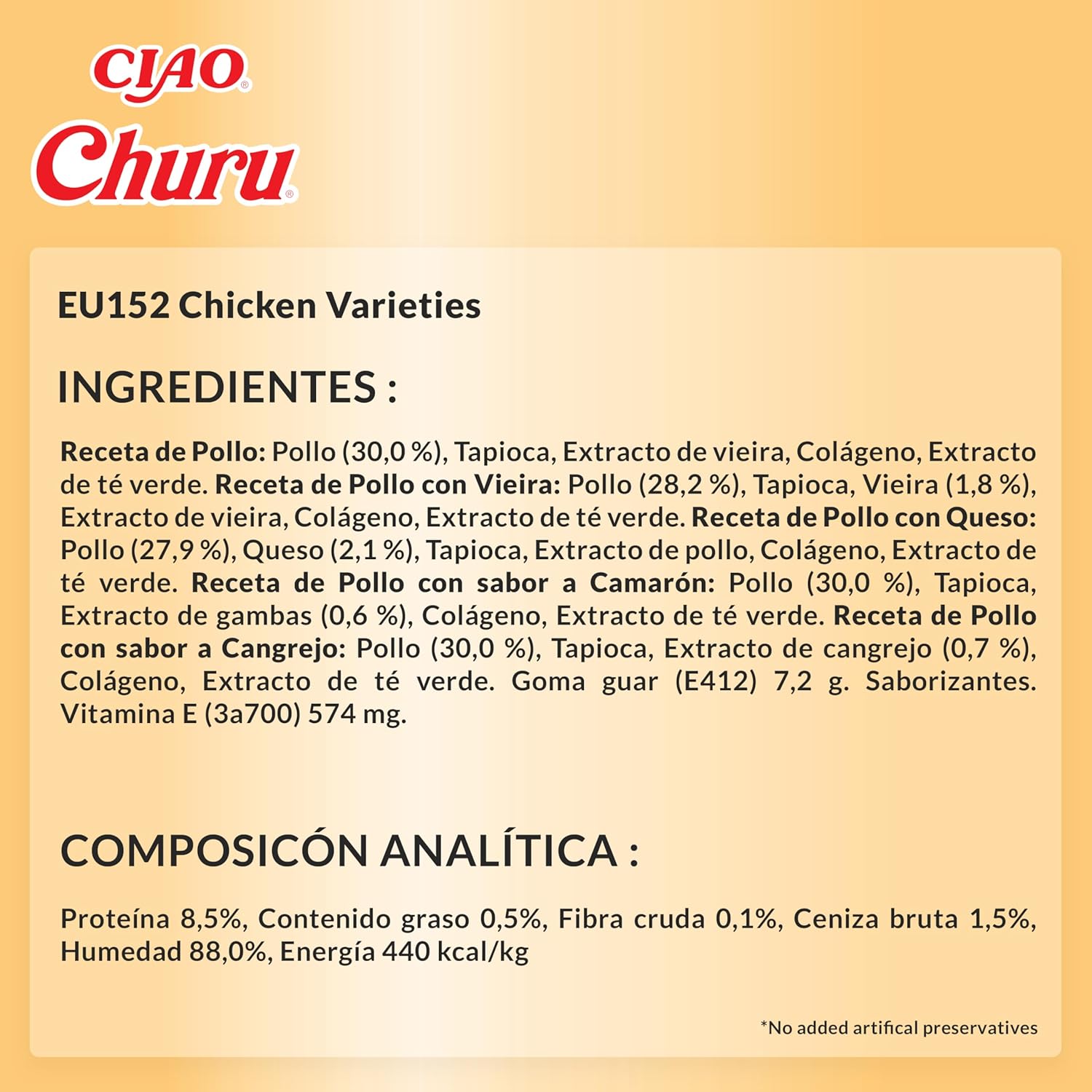 Thumbnail 5 de INABA Churu 50x14 g, snacks cremosos de pollo para gato 🐱