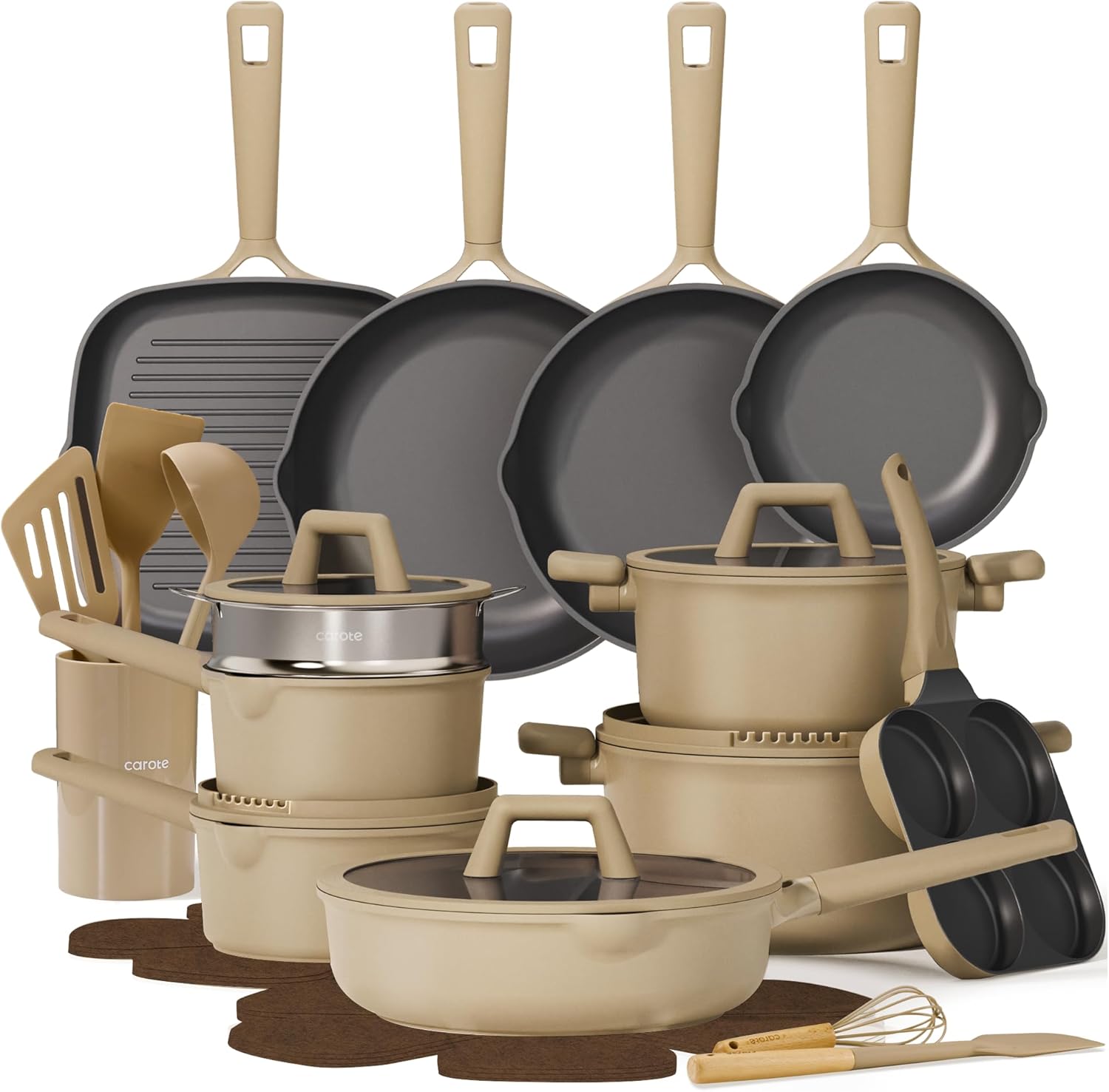 Detalle de CAROTE 31-Piece Nonstick Cookware Set