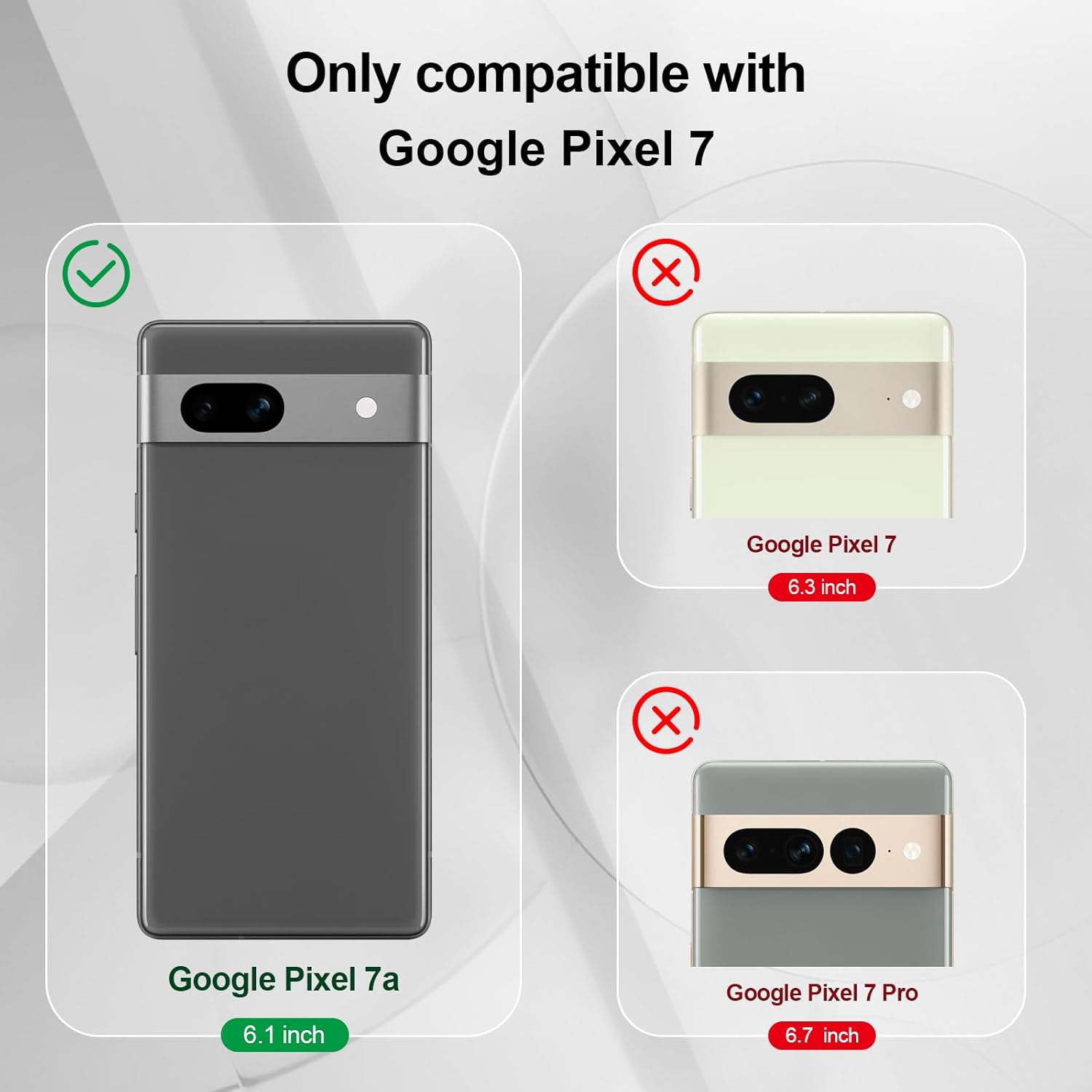 Thumbnail 4 de Btstring Case for Google Pixel 7A – Soft Silicone Case with Upgraded Camera Protection, Blue