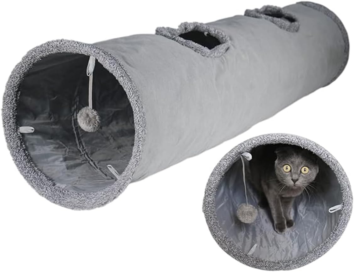 Detalle de ZYYRSS collapsible cat tunnel 30x130cm