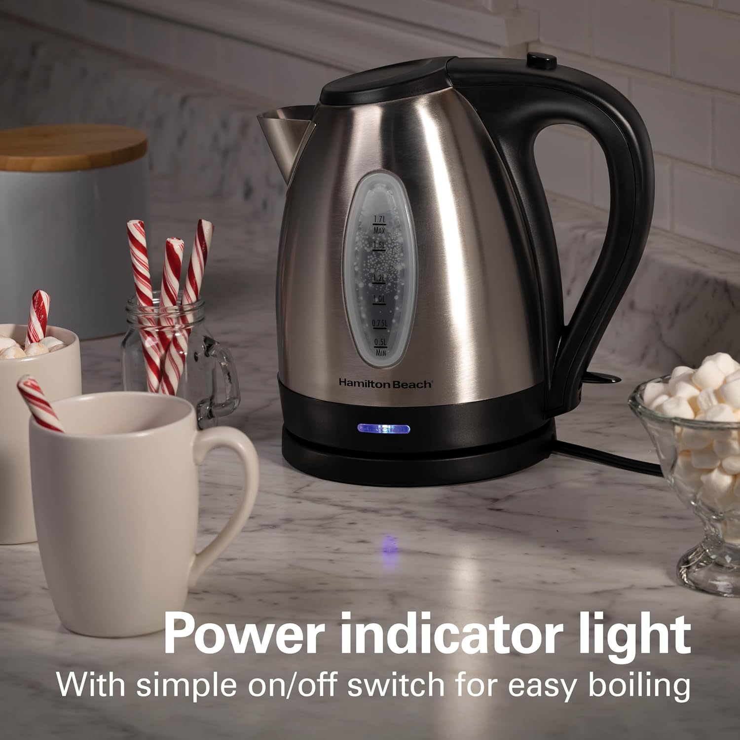 Detalle 2 de Hamilton Beach 40880 Electric Kettle 1.7L 🍵
