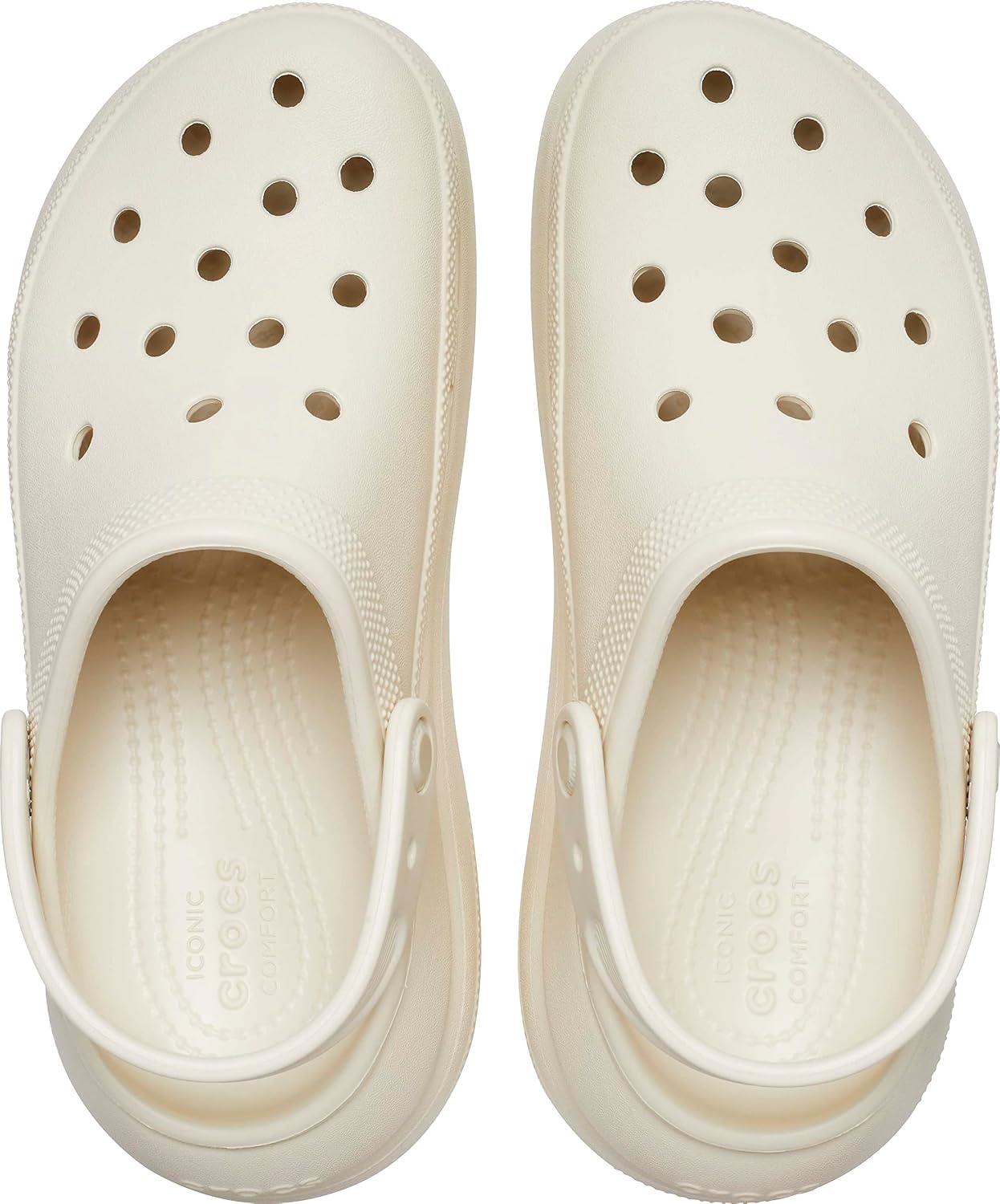 Detalle de Crush Clog zoccoli con plateau Crocs: comfort modulare e stile per tutti i giorni
