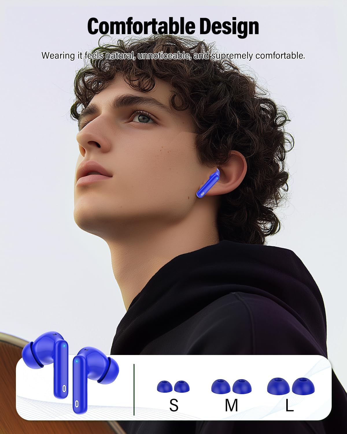 Thumbnail 5 de Btootos A-A90 Pro Wireless Earbuds, Bluetooth 5.4, LED Display, IP7