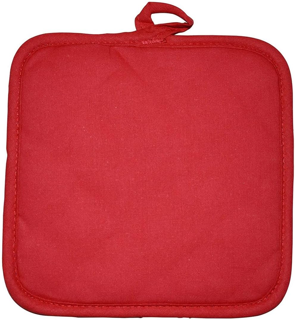 Thumbnail 4 de Fackelmann manique de cuisine aluminisée gris et rouge 17 x 17 cm