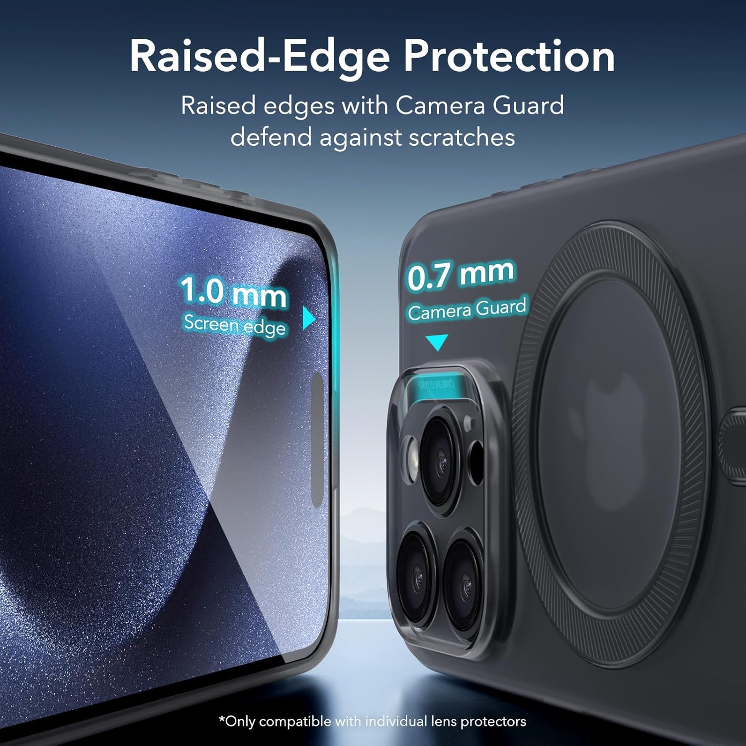Thumbnail 6 de ESR Coque iPhone 15 Pro | MagSafe, Protection Militaire et Edge-Guard – Série Zero, Noir