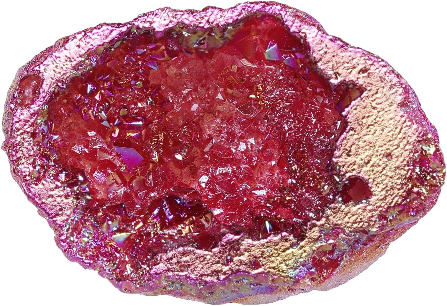 Thumbnail 6 de KYEYGWO Natural Crystal Raw Geode Stone – Irregular Purple Quartz Cluster for Meditation, Reiki and Home Décor