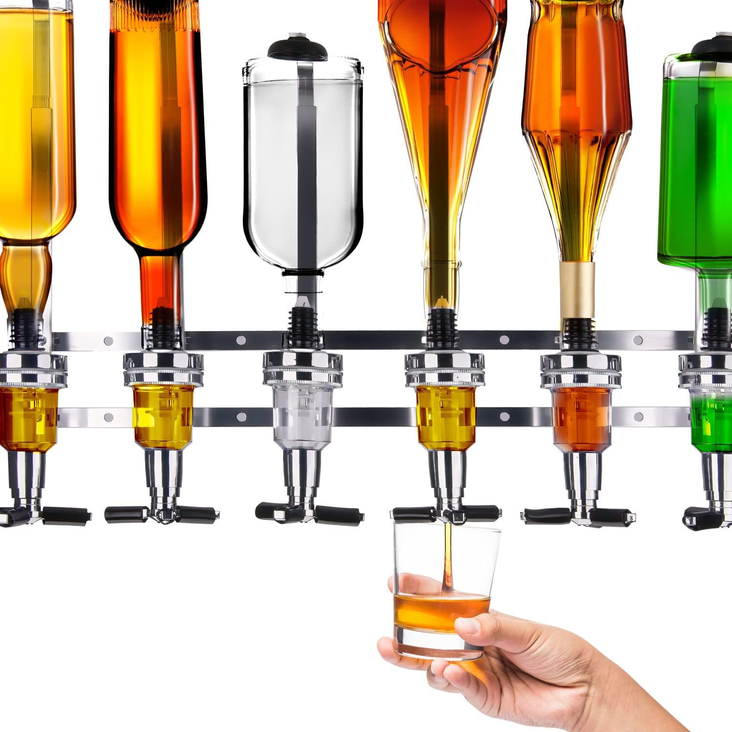 Thumbnail 2 de Bar-Butler pour spiritueux – Porte-bouteilles et doseur 4 cl, version murale ou avec socle