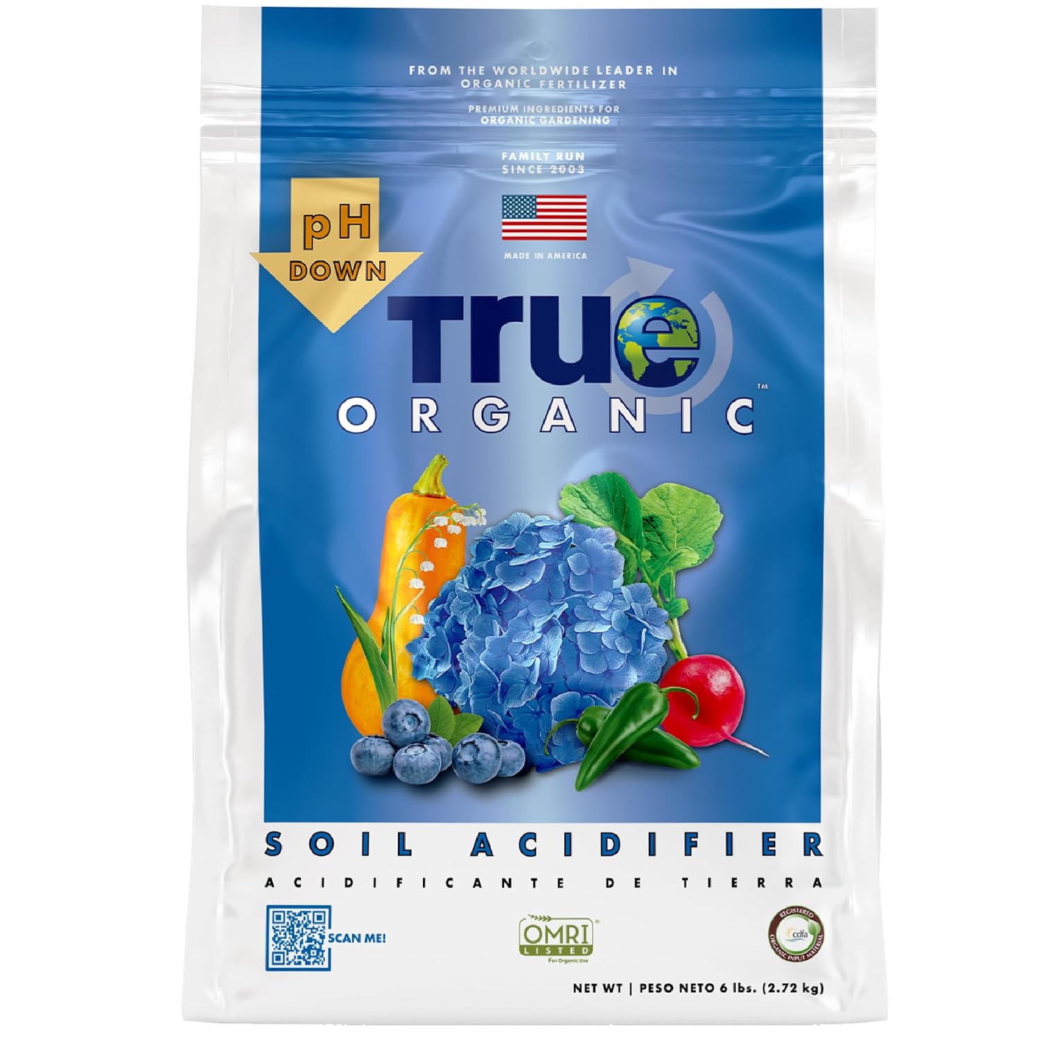 Detalle de True Organic Soil Acidifier, 6 lb Granules for Hydrangeas and Acid-Loving Plants
