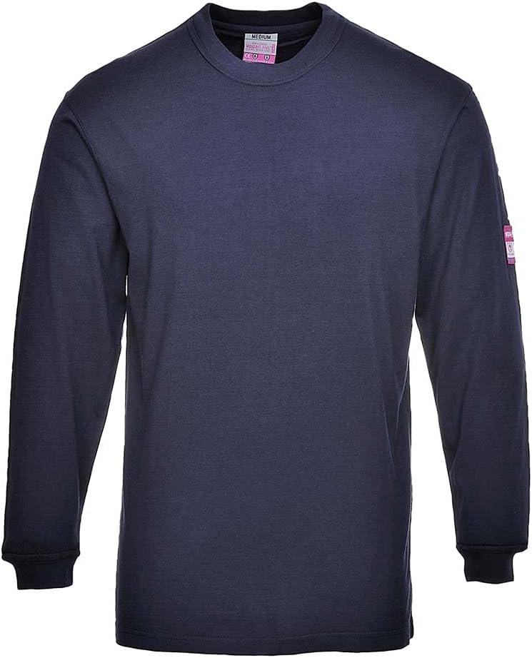 Thumbnail 1 de Portwest T-shirt manches longues flamme résistant et antistatique noir FR11BKRL (taille L)