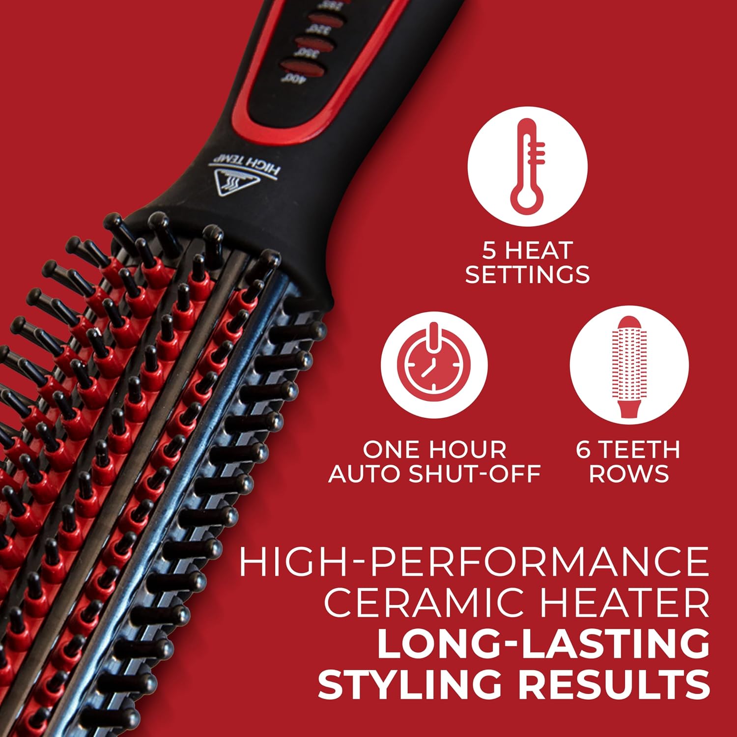 Detalle de FHI Heat Thermal Styling Brush with Tourmaline Ceramic